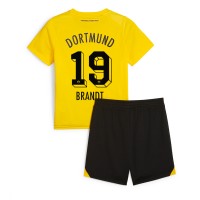 Stroje piłkarskie Borussia Dortmund Julian Brandt #19 Koszulka Podstawowej dla dzieci 2023-24 Krótki Rękaw (+ szorty)